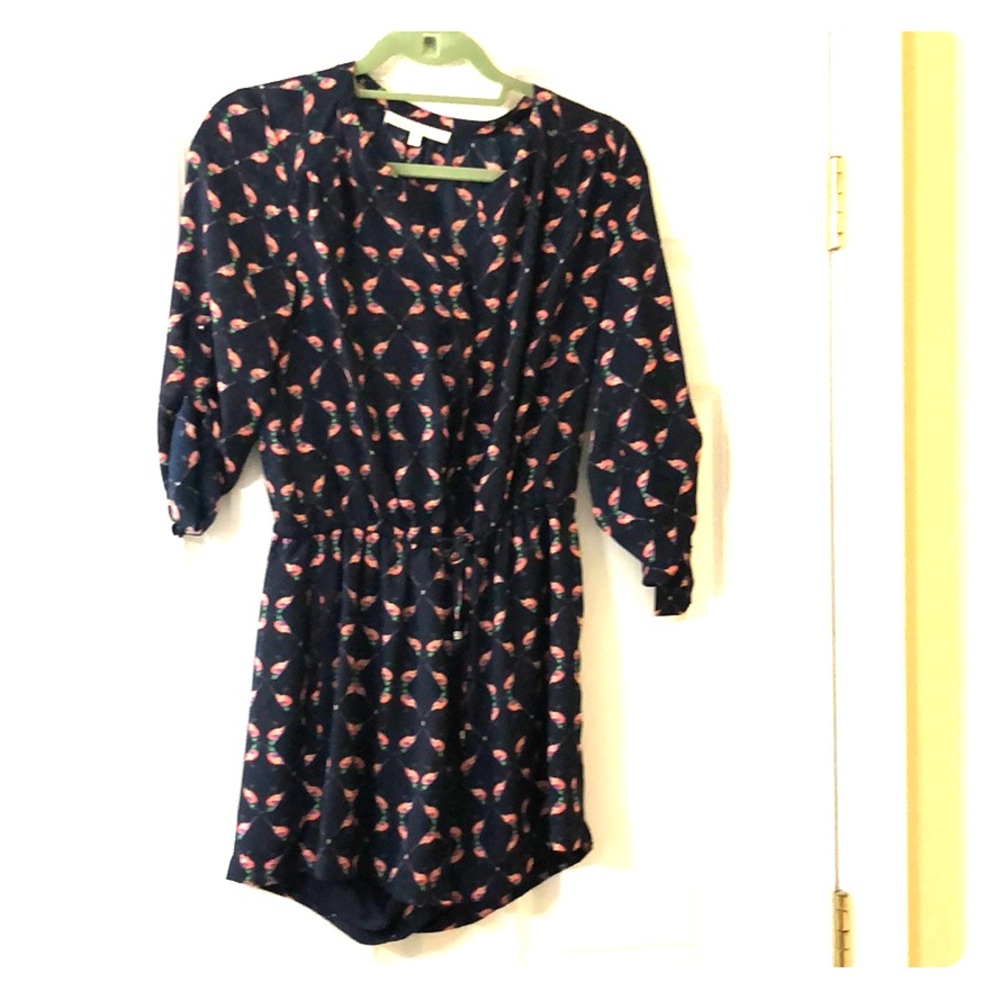 3/4 sleeve bloused romper